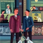 His Master's Voice acrylic on paper